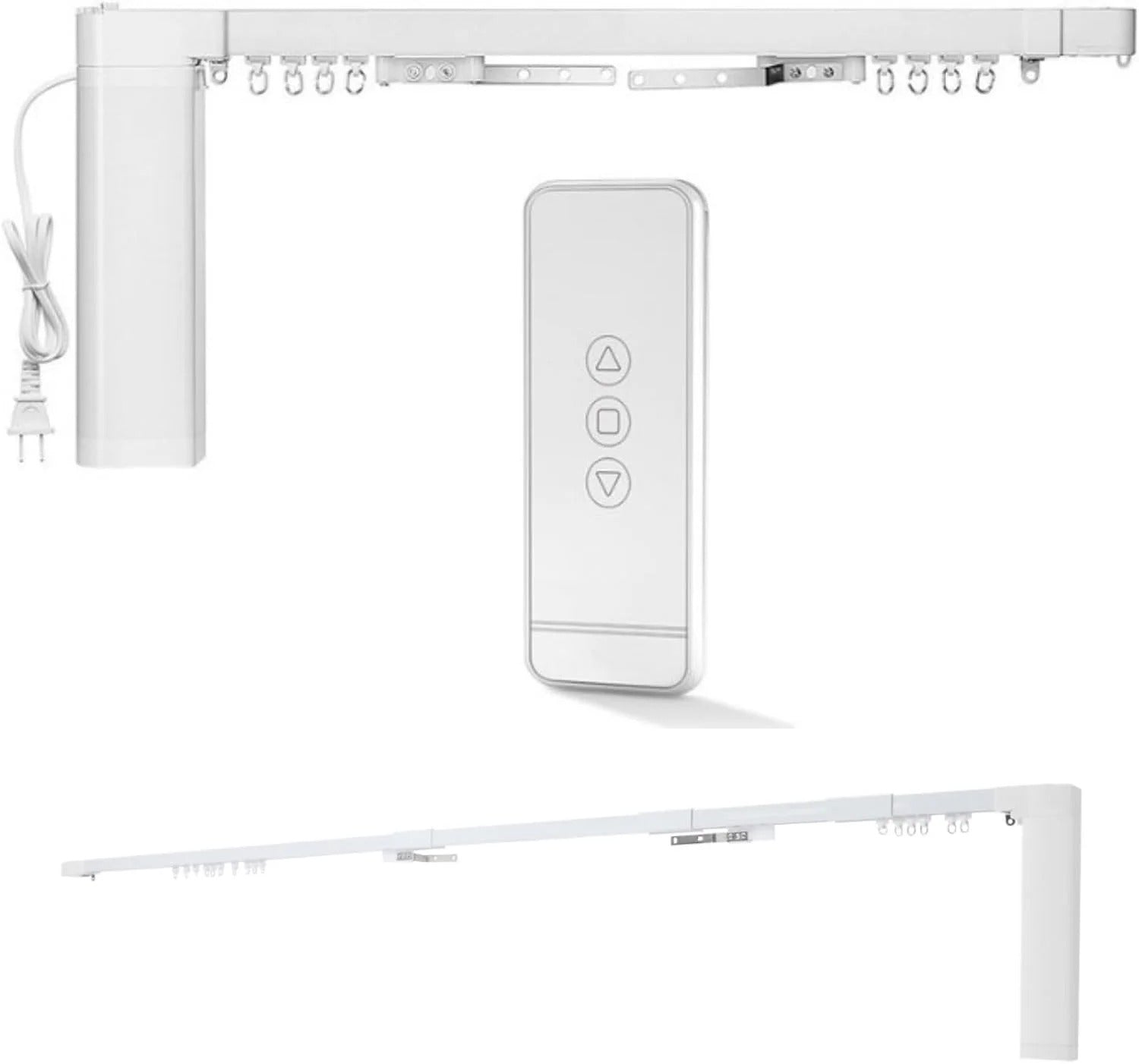 Smart Automatic Curtain Opener Motor – Rechargeable Electric Curtain Robot with Remote Control | Fits Roman Rods, T-Type & U-Type Tracks | No WiFi Required